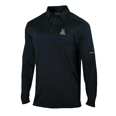 App State Columbia Pin High Long Sleeve Polo