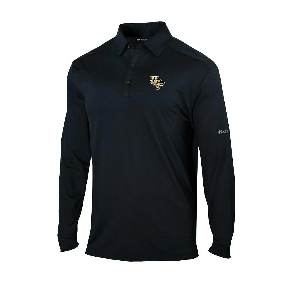 UCF Columbia Pin High Long Sleeve Polo