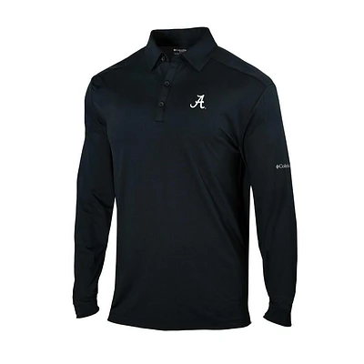 Alabama Columbia Pin High Long Sleeve Polo
