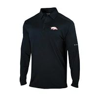 Arkansas Columbia Pin High Long Sleeve Polo