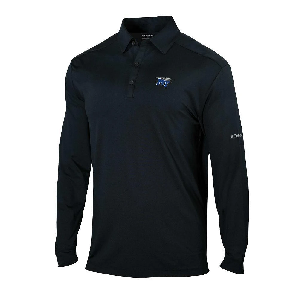 MTSU Columbia Pin High Long Sleeve Polo