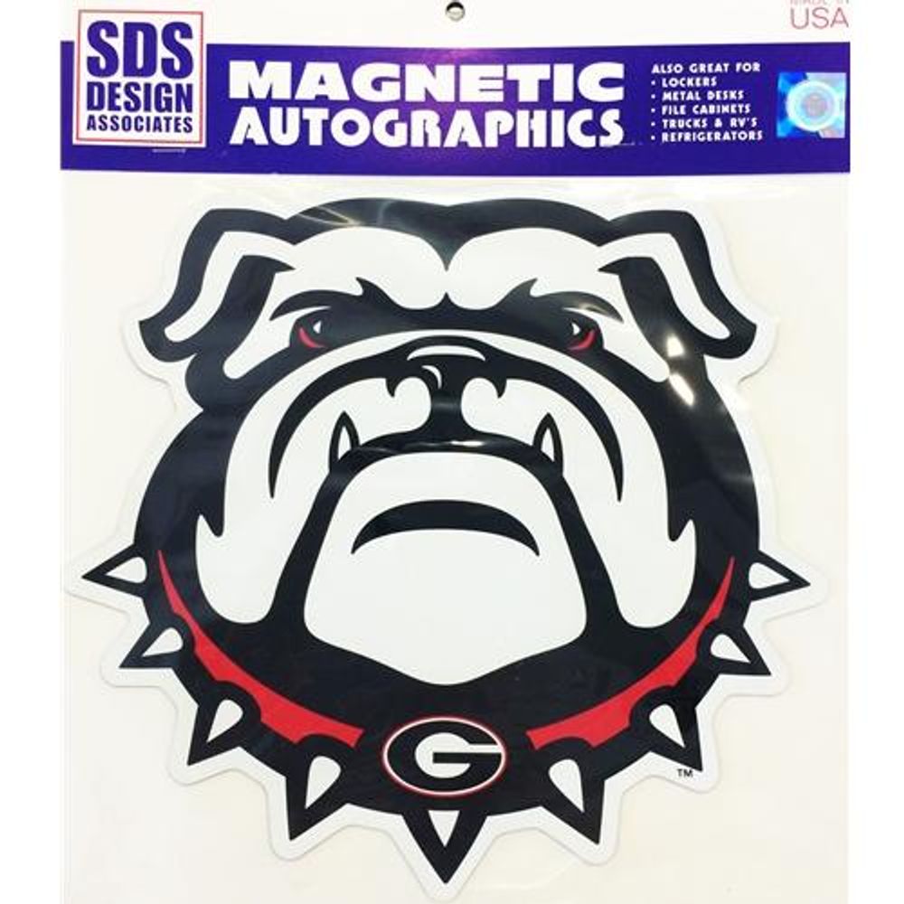 Georgia Magnet Bulldog Head