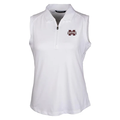 Mississippi State Cutter & Buck Women's Forge Stretch Sleeveless Polo