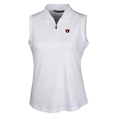 Auburn Cutter & Buck Women's Forge Stretch Sleeveless Polo