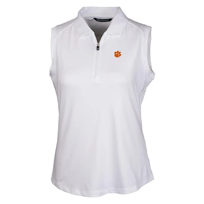 Clemson Cutter & Buck Women's Forge Stretch Sleeveless Polo