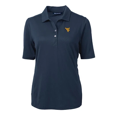 West Virginia Cutter & Buck Women's Virtue Ecopique Polo