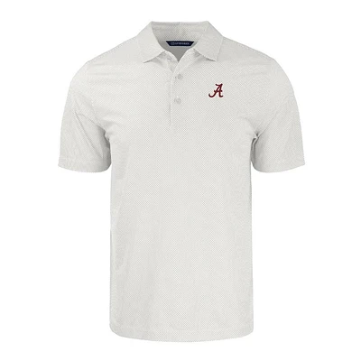 Alabama Cutter & Buck Pike Eco Symmetry Print Stretch Recycled Polo