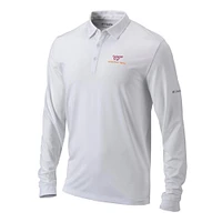 Virginia Tech Columbia Pin High Long Sleeve Polo