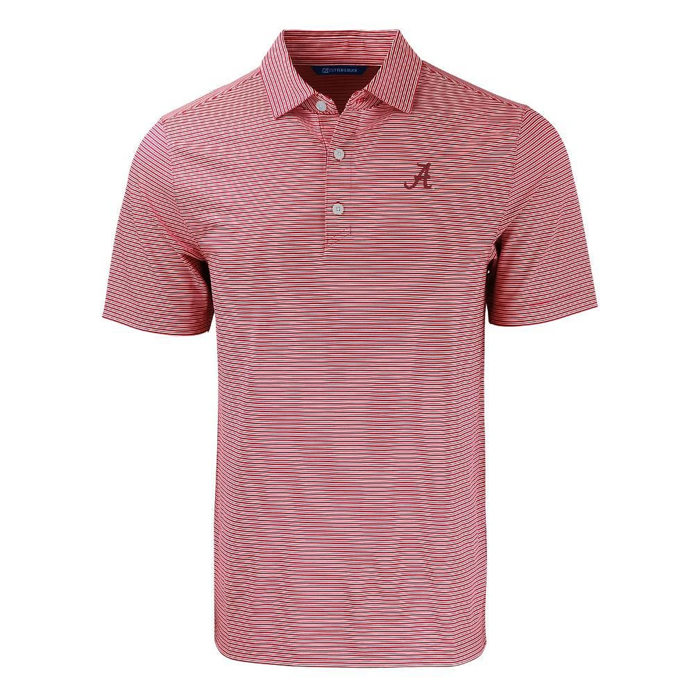 Alabama Cutter & Buck Forge Eco Double Stripe Stretch Recycled Polo