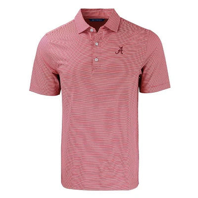 Alabama Cutter & Buck Forge Eco Double Stripe Stretch Recycled Polo