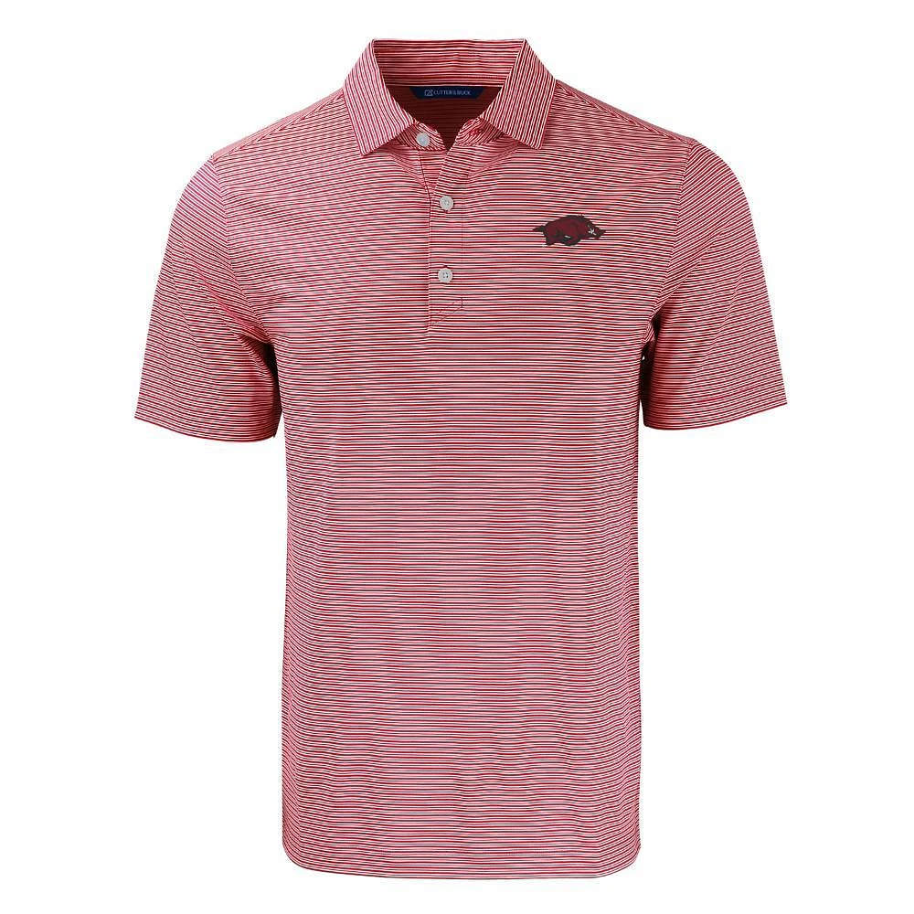 Arkansas Cutter & Buck Forge Eco Double Stripe Stretch Recycled Polo