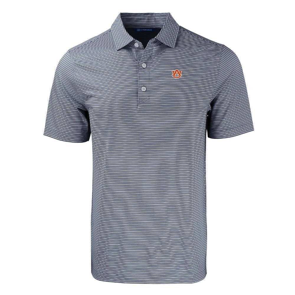 Auburn Cutter & Buck Forge Eco Double Stripe Stretch Recycled Polo