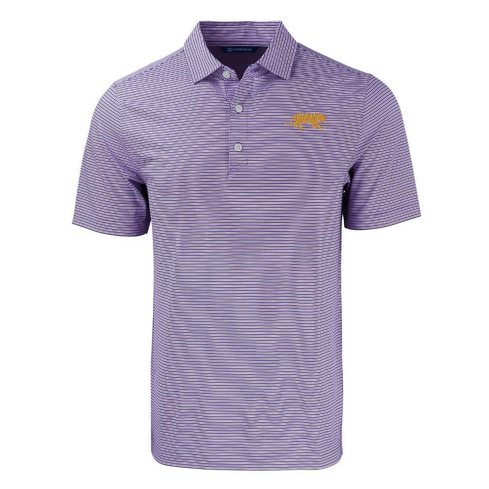 LSU Cutter & Buck Forge Eco Double Stripe Stretch Recycled Polo