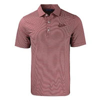 Mississippi State Cutter & Buck Forge Eco Double Stripe Stretch Recycled Polo