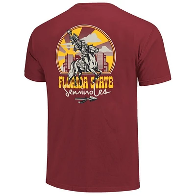 Florida State Image One Sunset Cut Stadium Comfort Colors Tee
