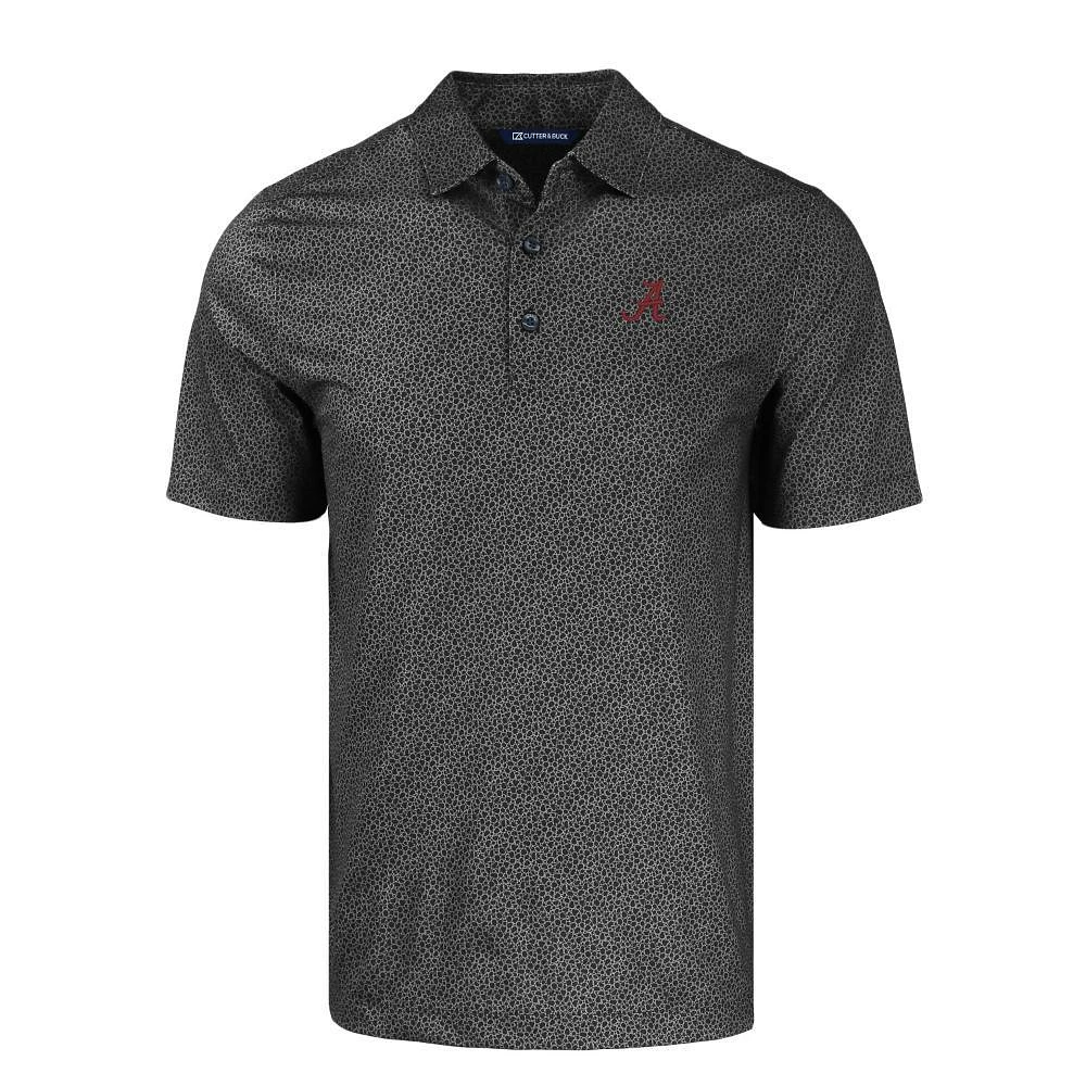 Alabama Cutter & Buck Pike Eco Pebble Print Stretch Recycled Polo