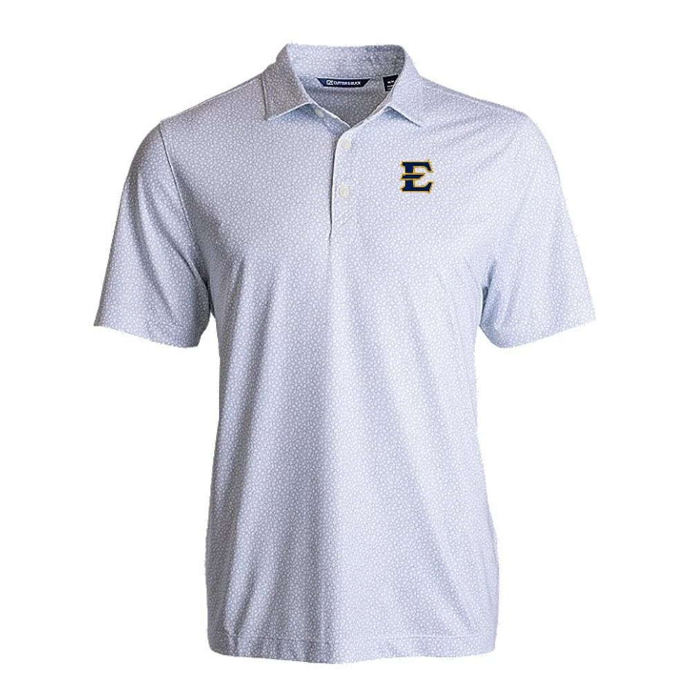 ETSU Cutter & Buck Pike Eco Pebble Print Stretch Recycled Polo