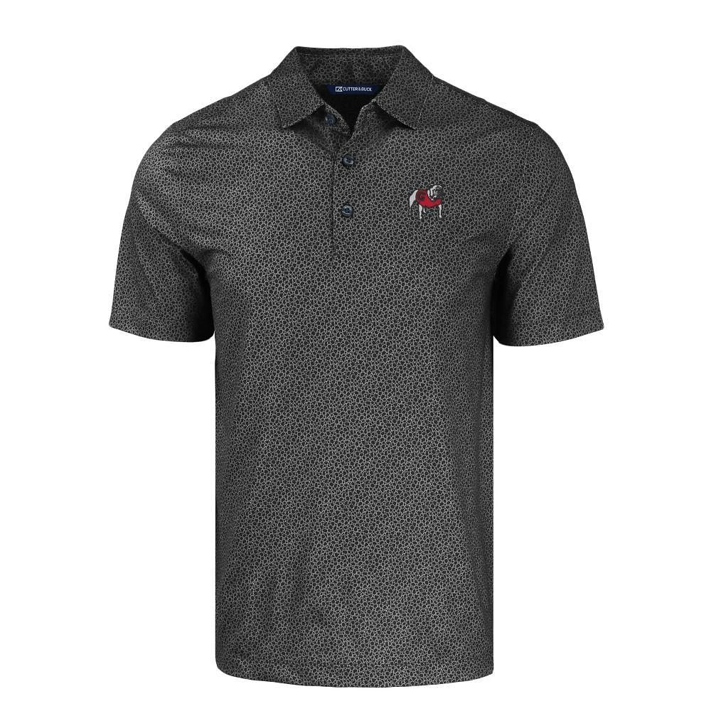 Georgia Cutter & Buck Pike Eco Pebble Print Stretch Recycled Polo