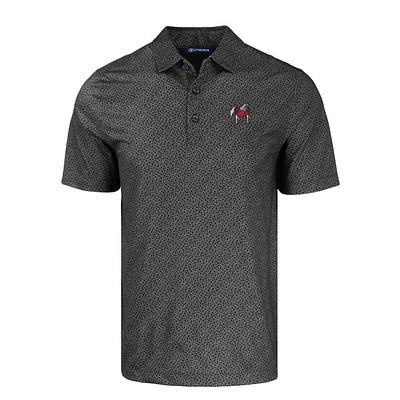 Georgia Cutter & Buck Pike Eco Pebble Print Stretch Recycled Polo