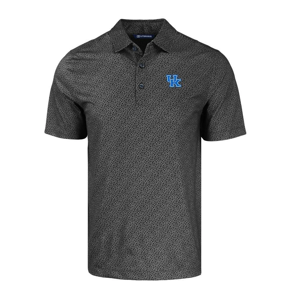 Kentucky Cutter & Buck Pike Eco Pebble Print Stretch Recycled Polo