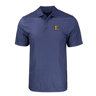 ETSU Cutter & Buck Pike Eco Tonal Geo Print Stretch Recycled Polo