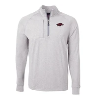 Arkansas Cutter & Buck Adapt Eco Knit Heather 1/4 Zip Pullover