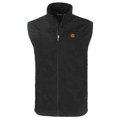 Clemson Cutter & Buck Charter Eco Recycled Full Zip Vest