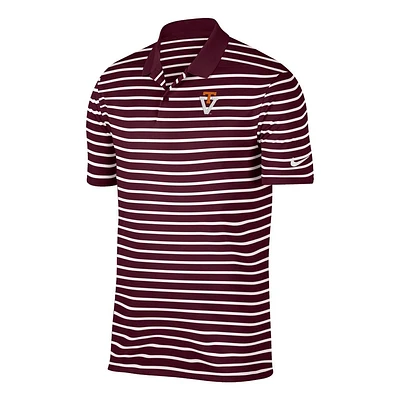 Virginia Tech Vault Nike Golf Victory Stripe Polo