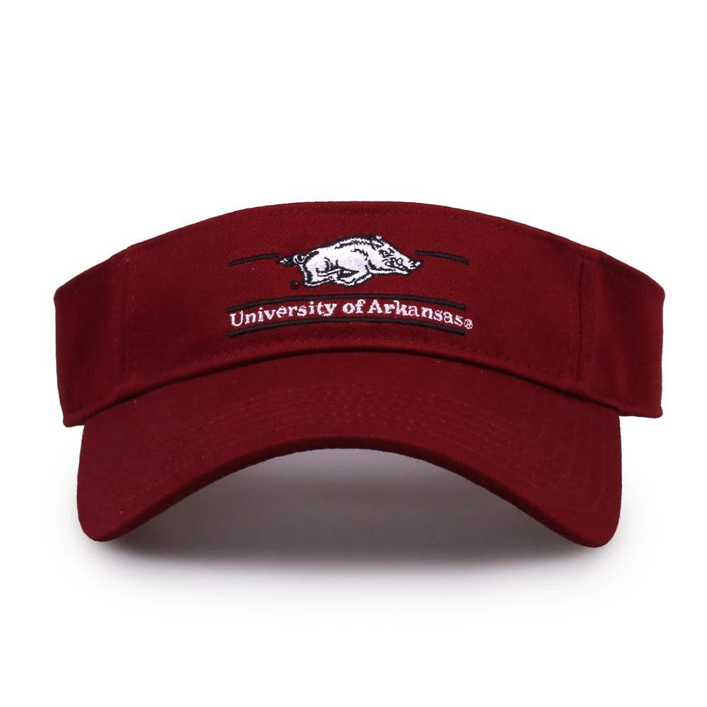 Arkansas The Game Circle Split Bar Velcro Visor