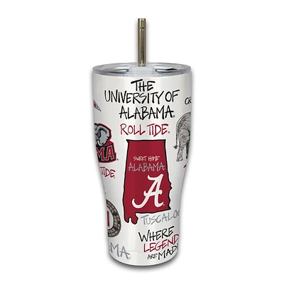 Alabama Magnolia Lane 30 Oz Icon Multi Design Tumbler