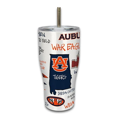 Auburn Magnolia Lane 30 Oz Icon Multi Design Tumbler