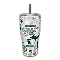 Michigan State Magnolia Lane 30 Oz Icon Multi Design Tumbler