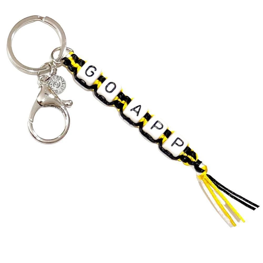 App State Box Braid Bead Keychain