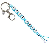 Heel Yeah Box Braid Bead Keychain