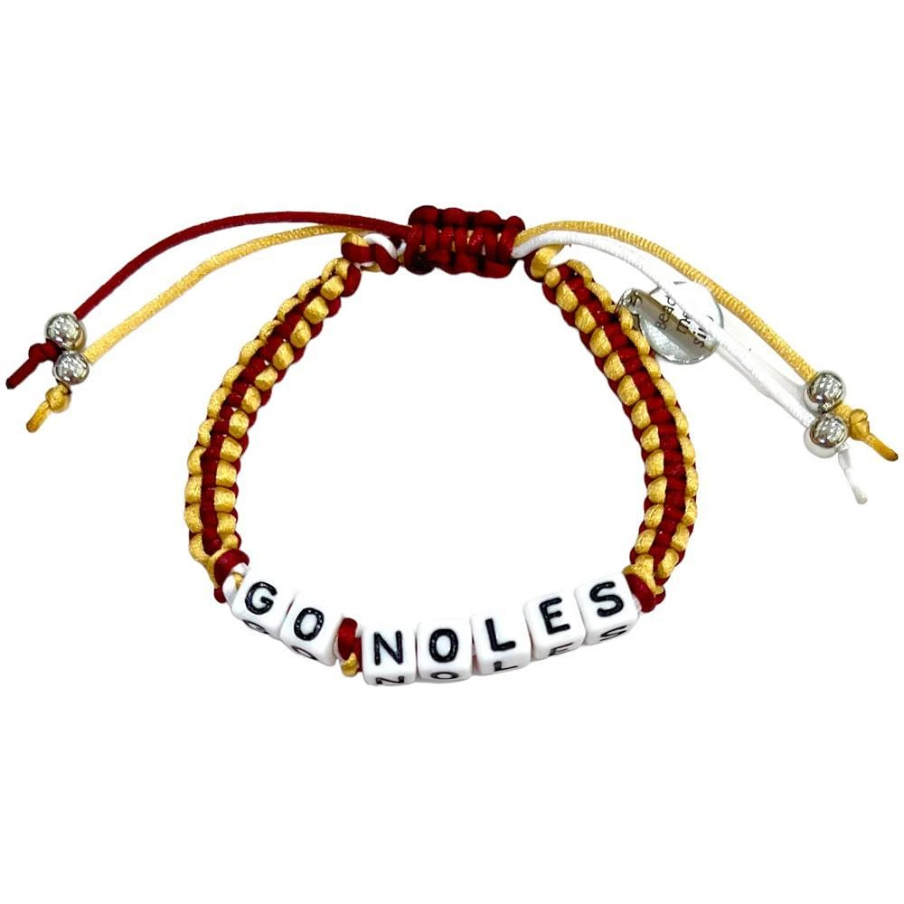 Florida State Box Braid Bead Adjustable Bracelet