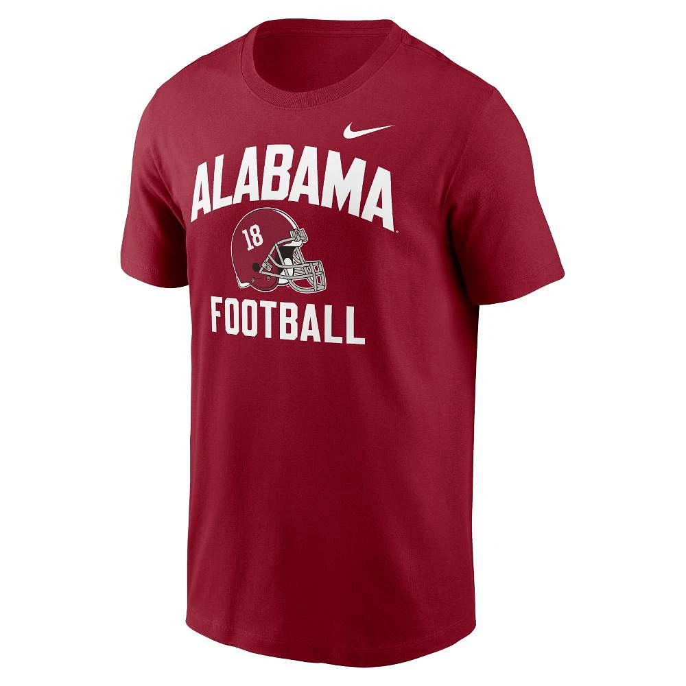 Alabama Nike Cotton Football Helmet Tee