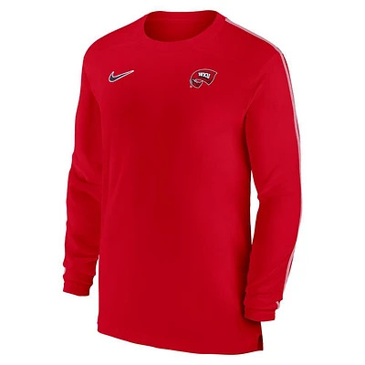 Western Kentucky Nike Dri-Fit UV Coach Long Sleeve Top