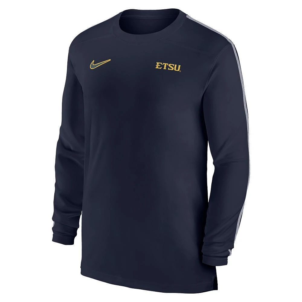 ETSU Nike Dri-Fit UV Coach Long Sleeve Top