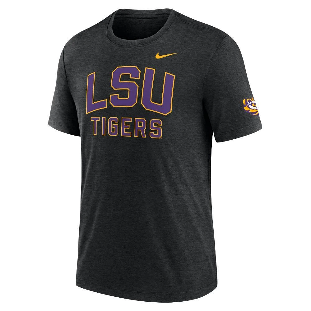 LSU Nike Triblend Block Tee