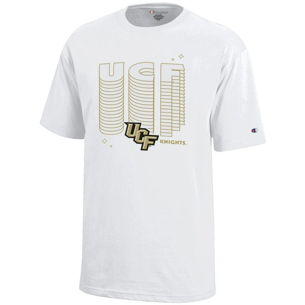 UCF Champion YOUTH Wordmark Repeat Over Logo Tee