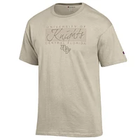 UCF Champion Women's Tonal Script/Stack Over Logo Tee