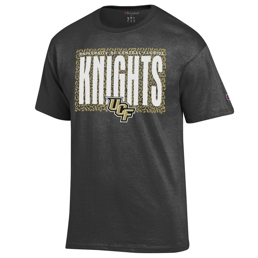 UCF Champion Women's Rectangle Over Print with Logo Tee