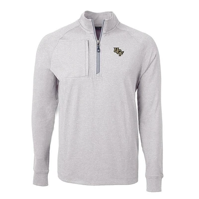 UCF Cutter & Buck Adapt Eco Knit Heather 1/4 Zip Pullover