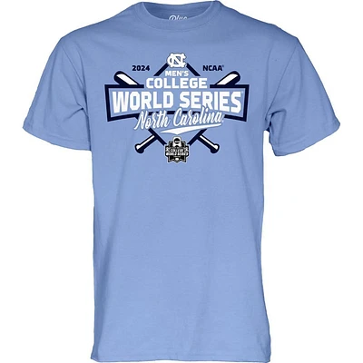 UNC 2024 Men's CWS Crossbat Tee