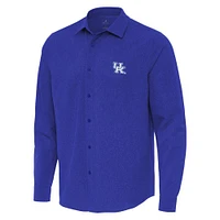 Kentucky Antigua Exposure Long Sleeve Woven Shirt