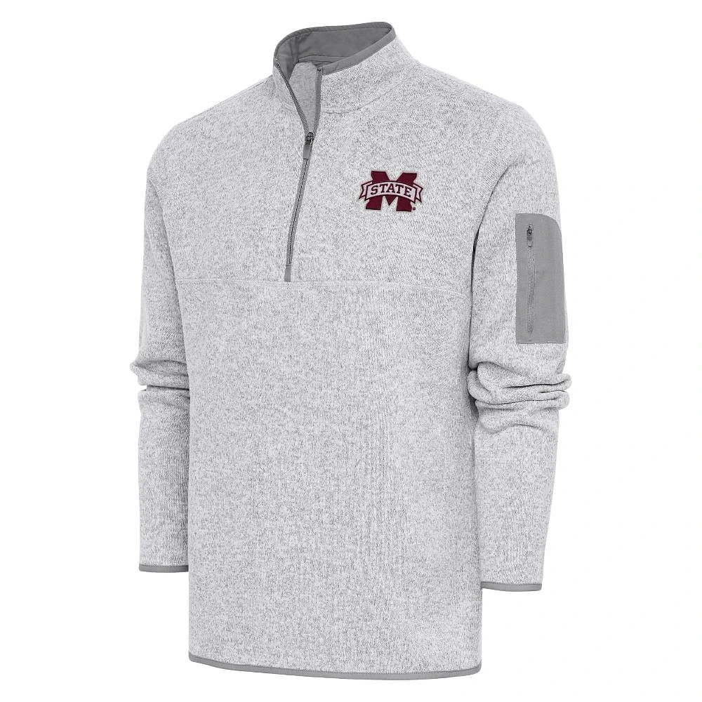 Mississippi State Antigua Men's Fortune 1/4 Zip Pullover