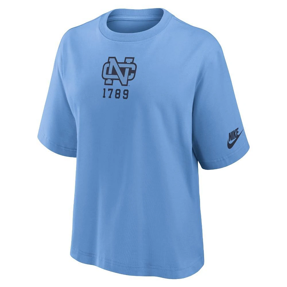 UNC Nike Women's Retro Boxy Tee