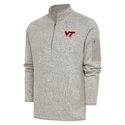 Virginia Tech Antigua Men's Fortune 1/4 Zip Pullover