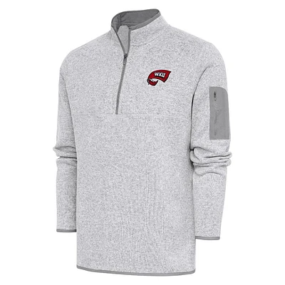 Western Kentucky Antigua Men's Fortune 1/4 Zip Pullover