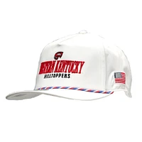 Western Kentucky Legacy American Flag Caddy Rope Script Snapback Cap